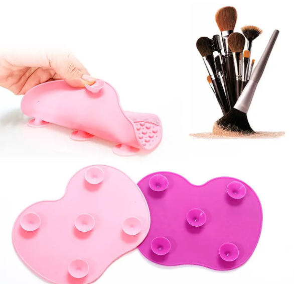 Tapis de nettoyage pour pinceaux de maquillage en silicone