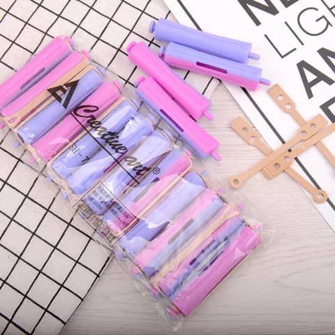 Lot de 12 bigoudis perms rods