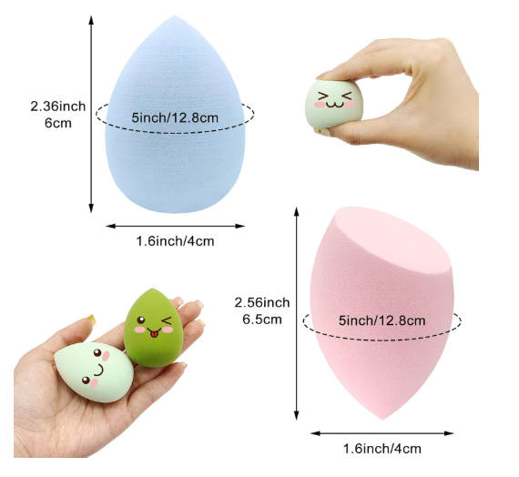 Lot de 24 éponges de maquillage pour fond de teint