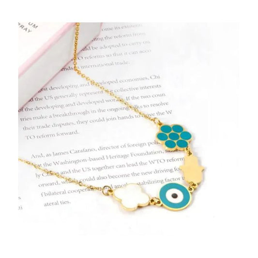 Collier plaqué Or 18K en acier inoxydable