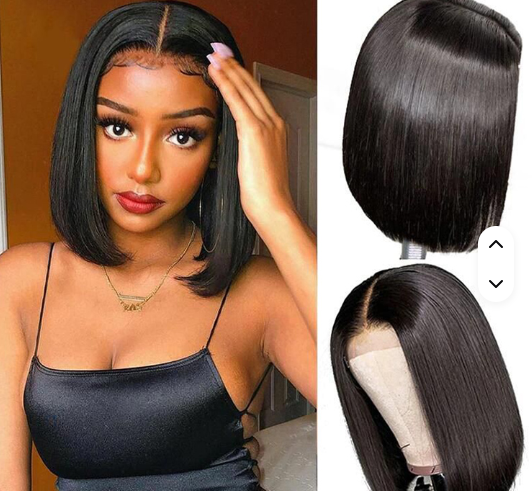 Perruque lili avec lace frontal  10 pouces