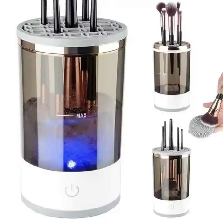Nettoyeur de pinceaux de maquillage électrique automatique avec USB