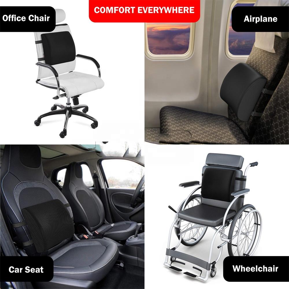 Coussin de soutien du dos en mousse à mémoire de forme